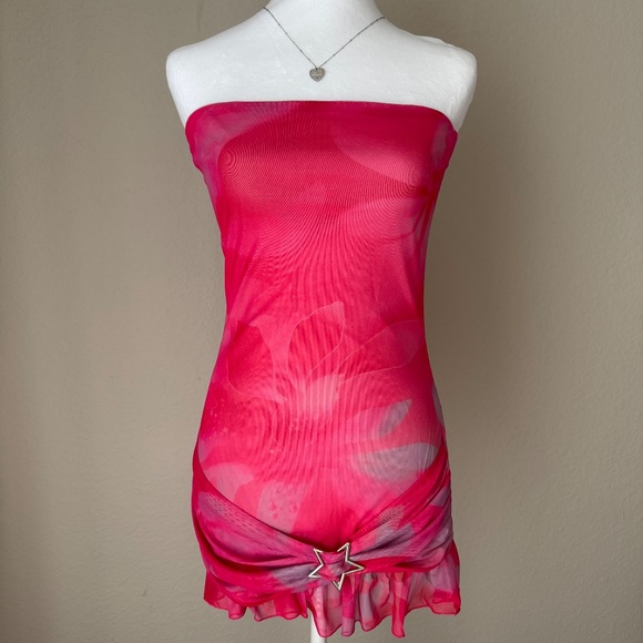 Peppermayo Strapless Pink Dress - Picture 5 of 9